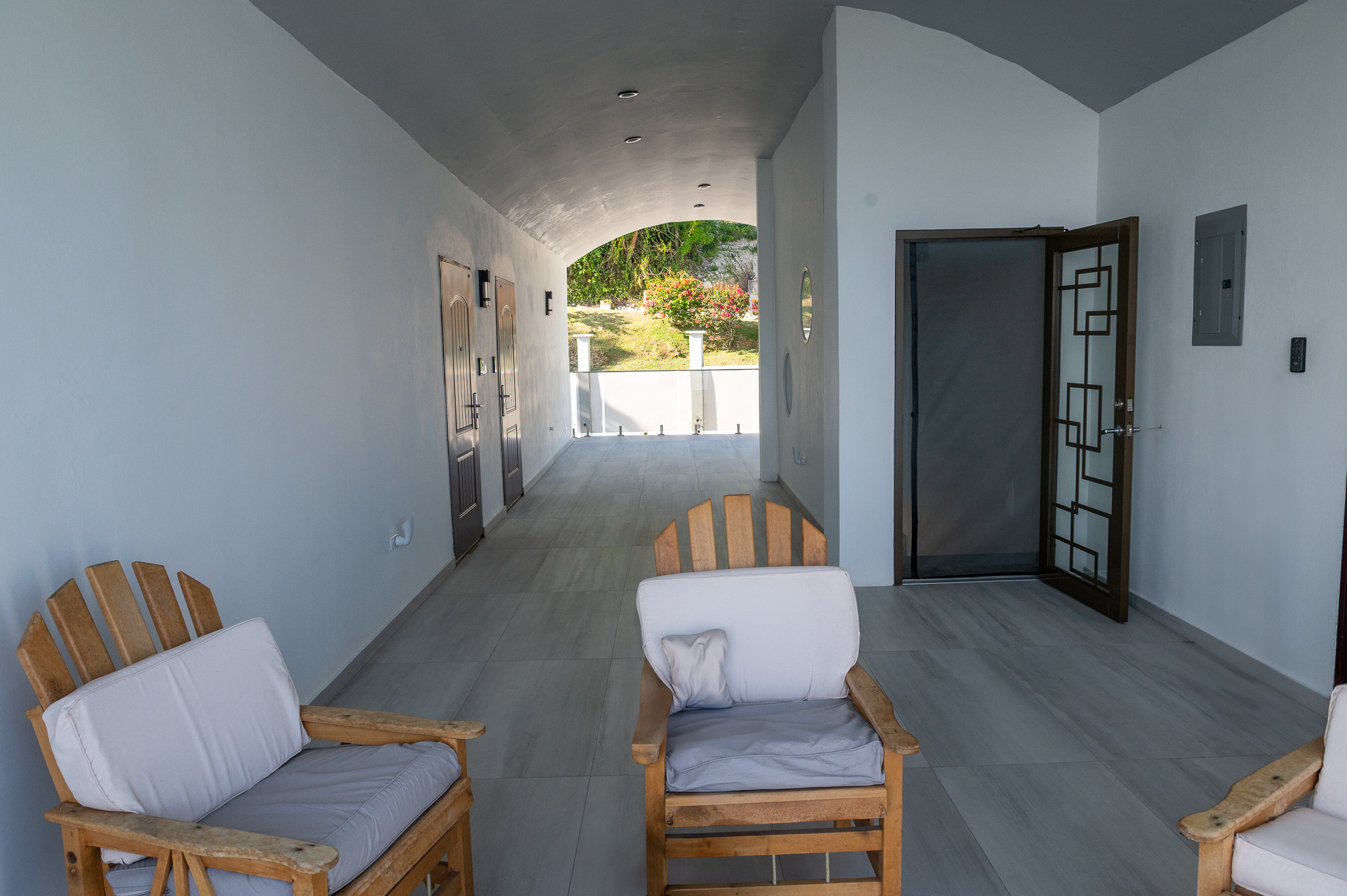 Covered Hallway Seating