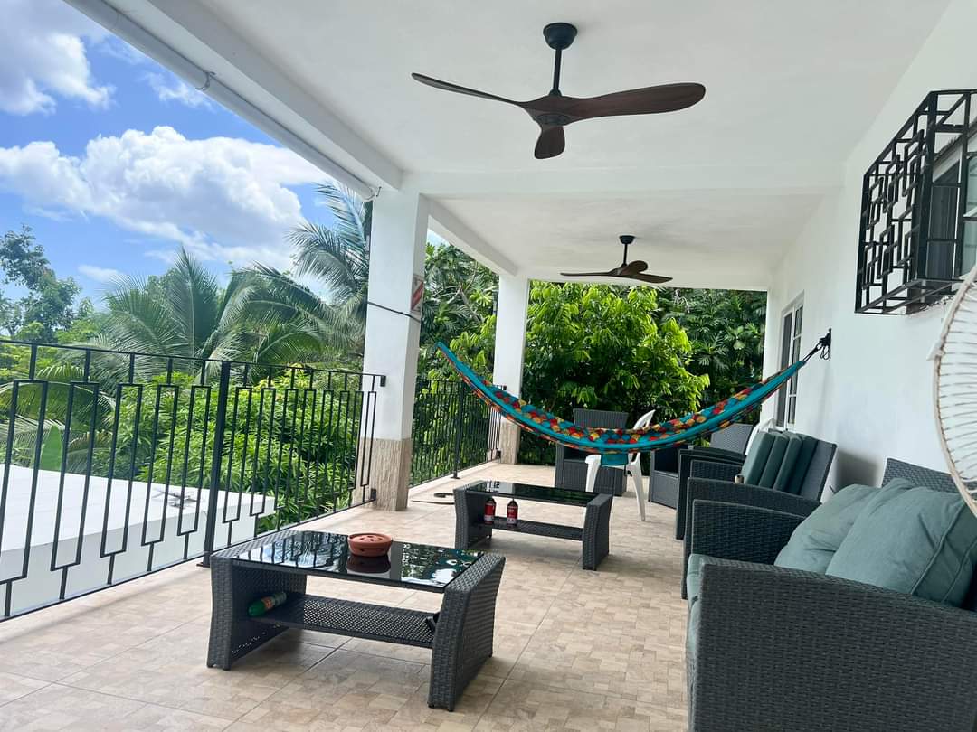 Covered Patio with Hammock